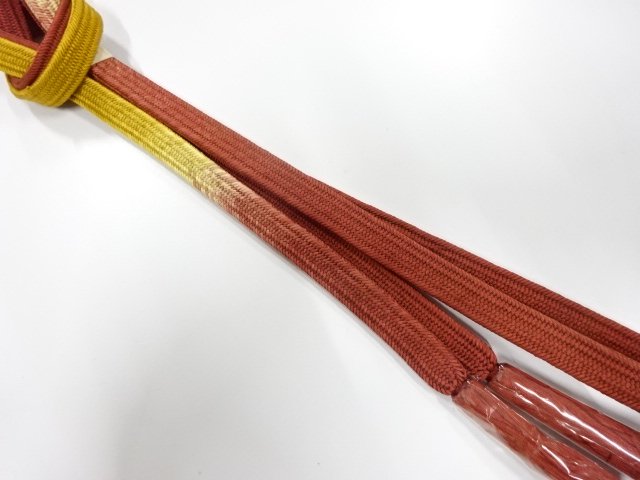 未使用品　正絹　手組帯締め